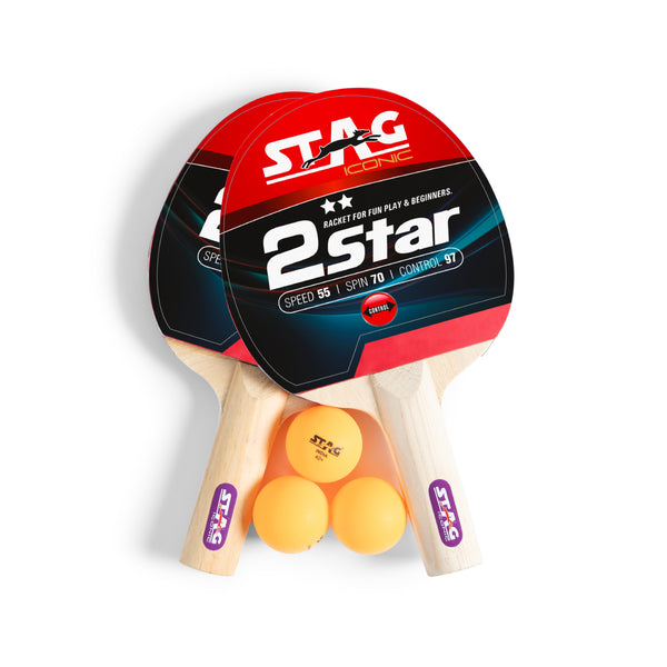 Stag Iconic 2 Star Table Tennis Playset orange Stag Iconic