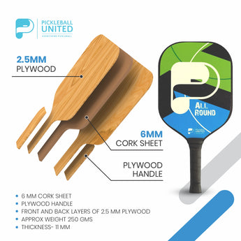 Pickleball United All Round Paddle | Lightweight, Durable, Precision Control