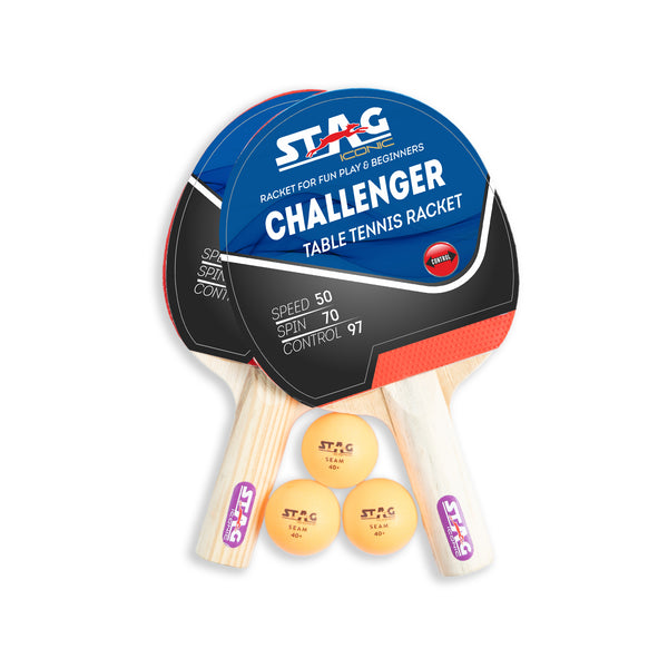 Stag Iconic Challenger Table Tennis Playset Orange Stag Iconic