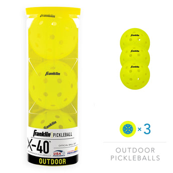 Franklin Pickleball X-40 3 PC Optic Yellow