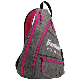 Franklin Pickleball Sling Bag - Grey/Pink Trim