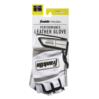 Franklin Pickleball Performance Leather Glove, Small (White/Black)