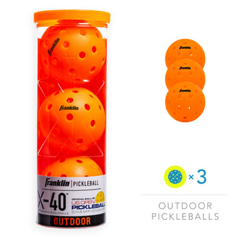 Franklin Pickleball X-40-Lava (Pack Of 3)