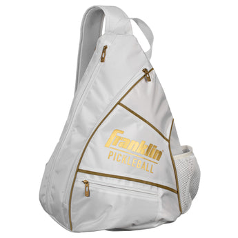 Franklin Pickleball Sling Bag - White/Gold Trim