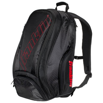 Franklin Pickleball Deluxe Competition Pro Backpack - Black/Red Trim