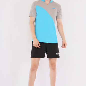 STAG ICONIC Men’s Sports & Casual V-Neck T-Shirt – Aqua Blue