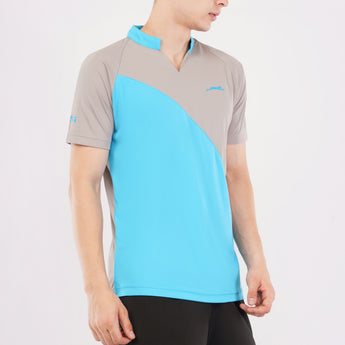 STAG ICONIC Men’s Sports & Casual V-Neck T-Shirt – Aqua Blue