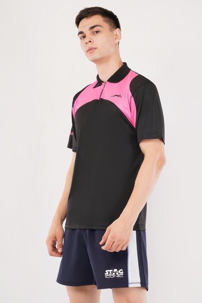 STAG ICONIC: POLO NECK SPORTS T-SHIRT ST-GRA 2 Stag Iconic