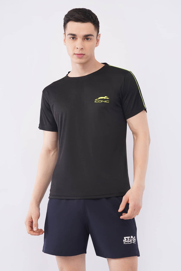 STAG ICONIC: Lime Line Round Neck T-Shirt ST-LIME1 STAG ICONIC