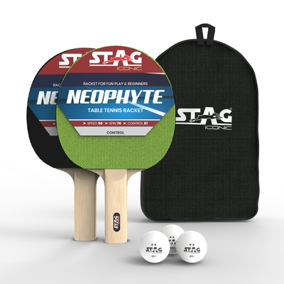 Stag Iconic Neophyte Table Tennis Playset with White Ball
