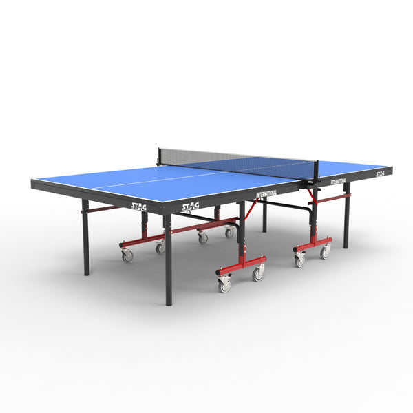 Stag Iconic International Table Tennis Table | Premium-Full-Size Table blue Stag Iconic