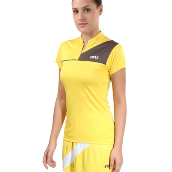 STAG ICONIC Women’s Gel Sports T-Shirt - Yellow