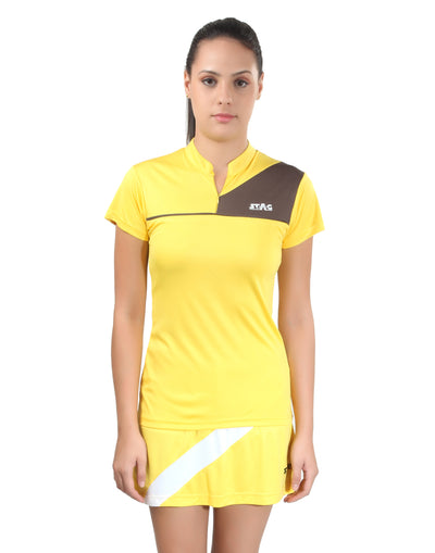 STAG ICONIC Women’s Gel Sports T-Shirt ST-GL2 yellow Stag Iconic
