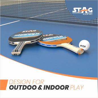 Stag Iconic Snapper Table Tennis Playset with Orange Ball