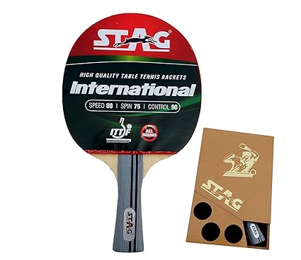 Stag Iconic International Table Tennis Racquet with Wooden Case Stag Iconic