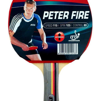 Stag Iconic Peter Fire Table Tennis Racquet with Wooden Case