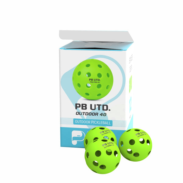 Pickleball United Outdoor Balls | Precision Flight, Durable Design Pack of 4 Pickleball United