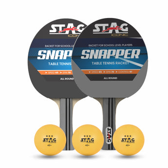 Stag Iconic Snapper Table Tennis Playset with Orange Ball