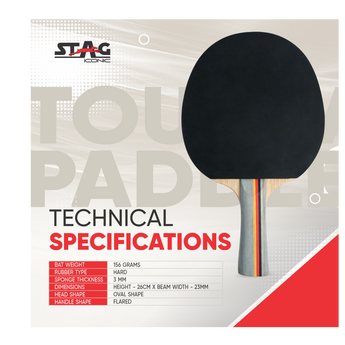 Stag Iconic Ninja Fire Table Tennis Racquet